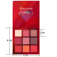 Load image into Gallery viewer, 9 color  Diamond bright  high-gloss eye shadow
