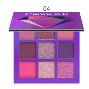 9 color  Diamond bright  high-gloss eye shadow