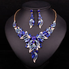 Load image into Gallery viewer, Crystal Necklace and Earrings Sets
