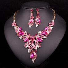 Load image into Gallery viewer, Crystal Necklace and Earrings Sets
