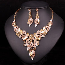 Load image into Gallery viewer, Crystal Necklace and Earrings Sets
