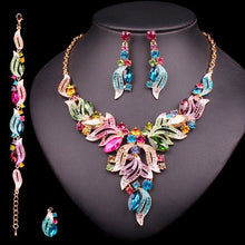 Load image into Gallery viewer, Crystal Necklace and Earrings Sets
