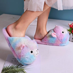 Cute  Alpaca plush Slippers